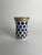 19th Century Bohemian Blue and White Cut Glass Beaker For Sale - Image 4 of 6