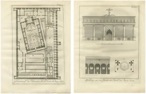 St. Catherines Monastery, 1776, Paper, Set of 2