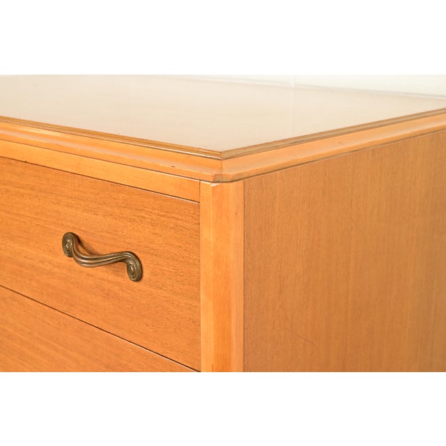 Mid-Century French Regency Carved Mahogany Highboy Dresser or Chest of Drawers, Circa 1950s For Sale - Image 11 of 18