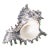 Vintage Silver Overlay Seashell For Sale