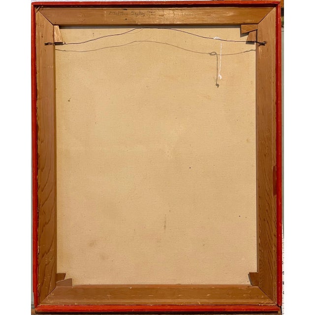 Alabama Surreal Folk Art Oil Painting African American Woman, Flower Headdress, 1960 For Sale - Image 10 of 10