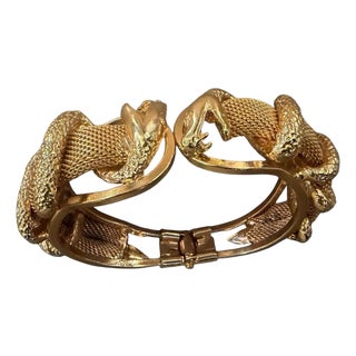 21st Century High Quality Costume Jewelry Italian Snake Bangle Bracelet For Sale