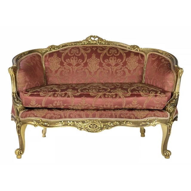 French Giltwood 2-Seater Sofa For Sale - Image 11 of 11