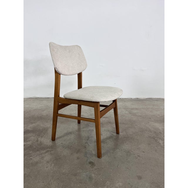 Textile Danish Dining Chairs - Set of 6 For Sale - Image 7 of 12