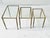 Neoclassical Neo-Classical Brass Nesting Tables, 1960 For Sale - Image 3 of 8