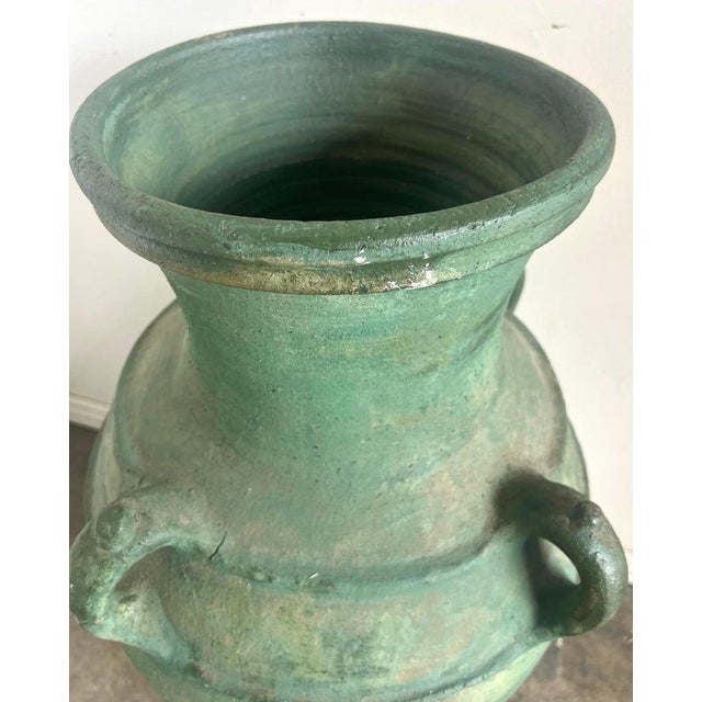 Distressed Italian Ceramic Urns, Glazed Finish, 1930s Roman Style For Sale - Image 14 of 17