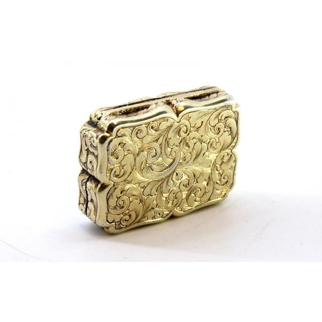 Victorian Gold and Pata Vinaigrette Box For Sale - Image 6 of 10