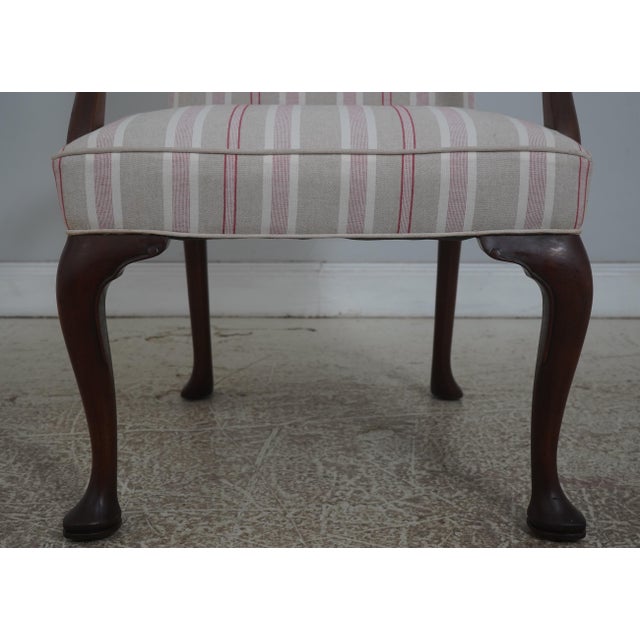 Pair of Kittinger Mahogany Queen Anne Style Arm Chairs For Sale - Image 10 of 18