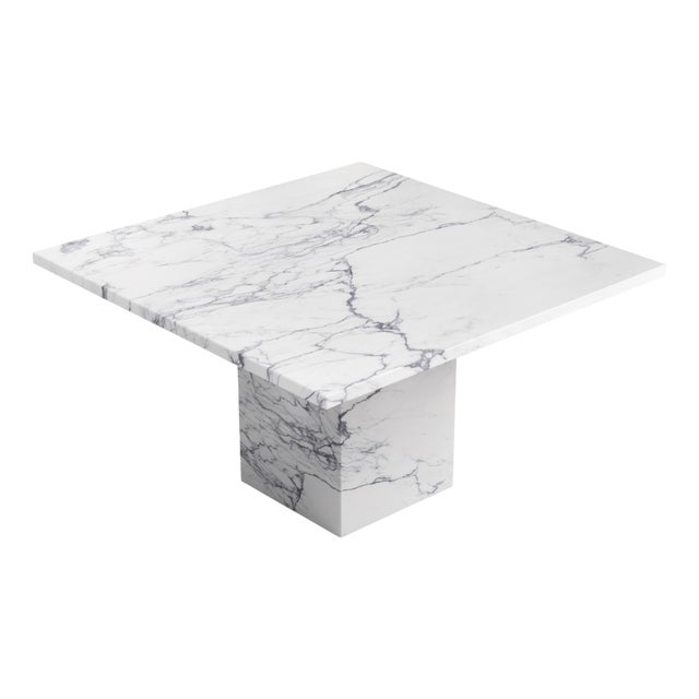 90cm Carrera Coffee Table in Statuario, Michelangelo, Cava & Carrara Marble For Sale