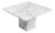 90cm Carrera Coffee Table in Statuario, Michelangelo, Cava & Carrara Marble For Sale