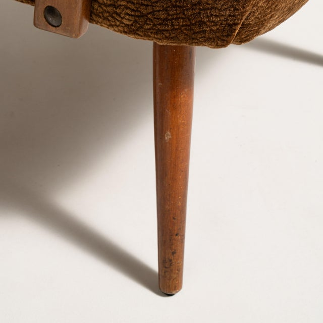 Pair of Shellback Upholstered Armchairs, Antique, Denmark, Circa 1940 For Sale - Image 10 of 11