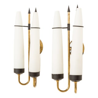 Mid-Century Modern Italian Wall Lights from Stilnovo, 1960s, Set of 2 For Sale