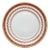 Richard Ginori 1735 Handpainted Porcelain Dinner Plate in Pincio Red, Late 20th Century For Sale