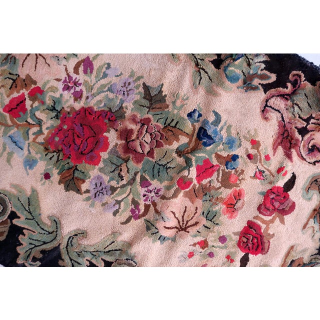 Late 19th Century 1880s, Handmade Antique American Hooked Rug 3' X 5.7' For Sale - Image 5 of 10