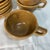 Farmhouse Vintage 1960s Monmouth Pottery "Mojave" Cup and Saucer Set Featuring a Brown Speckled Glaze, Service for 8 For Sale - Image 3 of 7