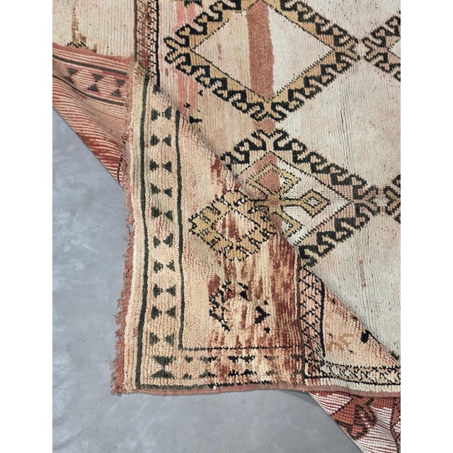 Earthy Tone Moroccan Rug - 6.9 X 5.4 Ft For Sale In Cleveland - Image 6 of 8