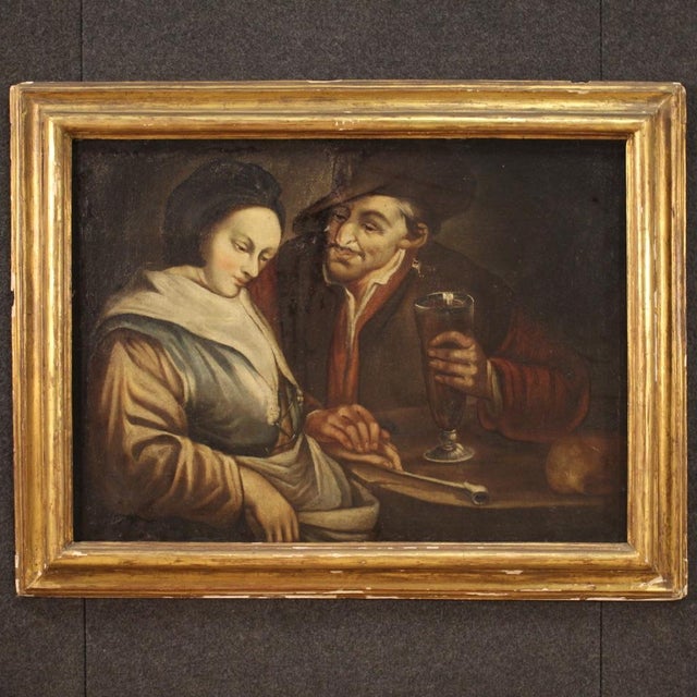 Figurative Composition, 18th Century, Oil Painting on Canvas, Framed For Sale - Image 16 of 16
