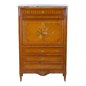 19th Century Louis Philippe Style Fall Front Secretary Chest
