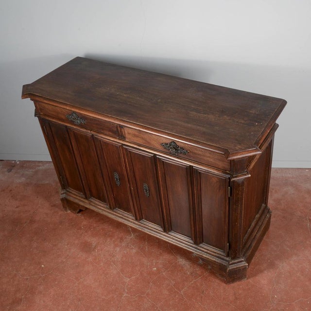 Italian Two-Door Sideboard in Walnut For Sale - Image 6 of 18