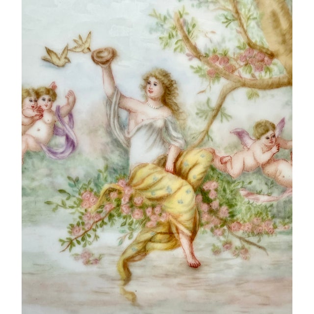 French Antique French Limoges Porcelain Tray For Sale - Image 3 of 10