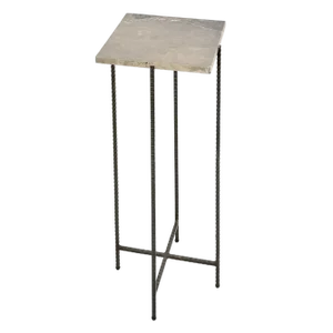 Bolster with Square Marble Top