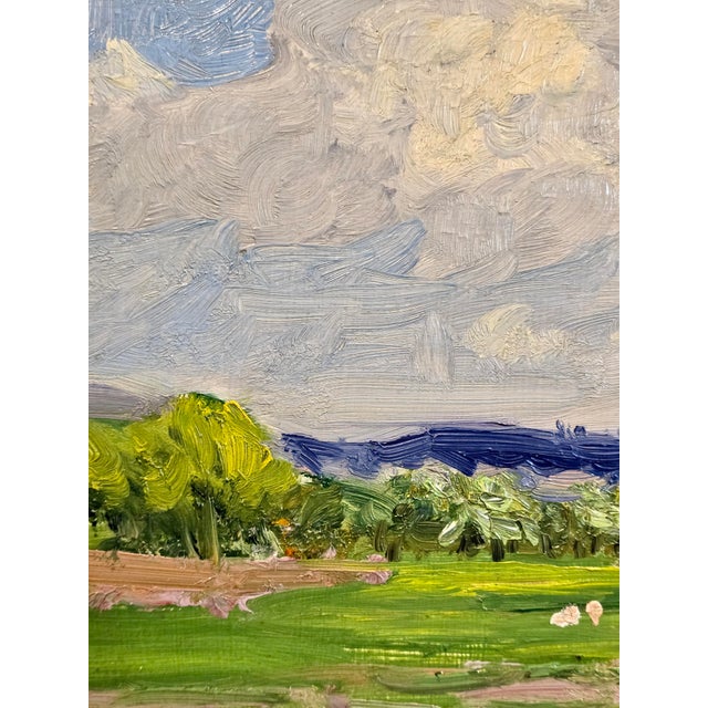 1910s Edward Henry Potthast - Pastoral Landscape - Oil Painting c.1910s For Sale - Image 5 of 12