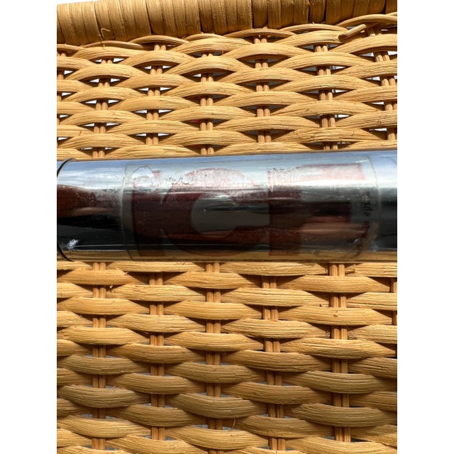 1970s Marcel Breuer B35 Modern Rattan Wicker Arm Chairs for Icf a Pair For Sale - Image 11 of 11