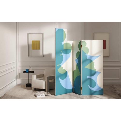 Balla Screens with Green and Blue Pattern by Giacomo Balla for Cassina, Set of 2 For Sale - Image 10 of 11