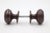 Vintage Dark Bronze Finish Passage Door Knob Set For Sale - Image 4 of 6