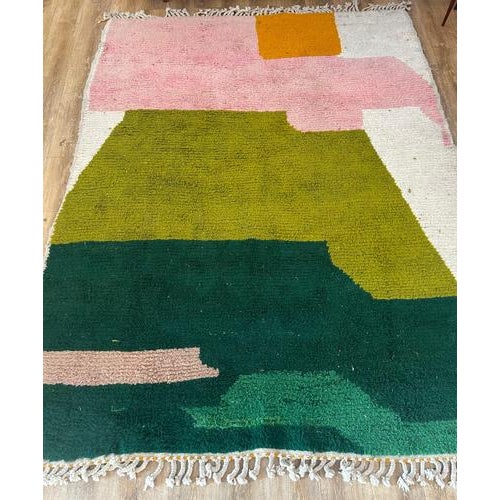 Vintage Moroccan Rug in Pure Wool – Berber Craftsmanship