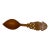 A Persian Qajar Hand Carved Wooden Sherbet Spoon. Iran, Circa 1880 For Sale