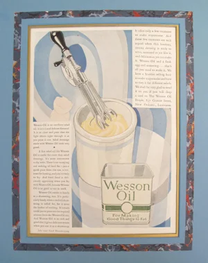 1920's Vintage American Advertisement - Good Housekeeping Magazine - Wesson Oil "For Making Good Things to Eat"
