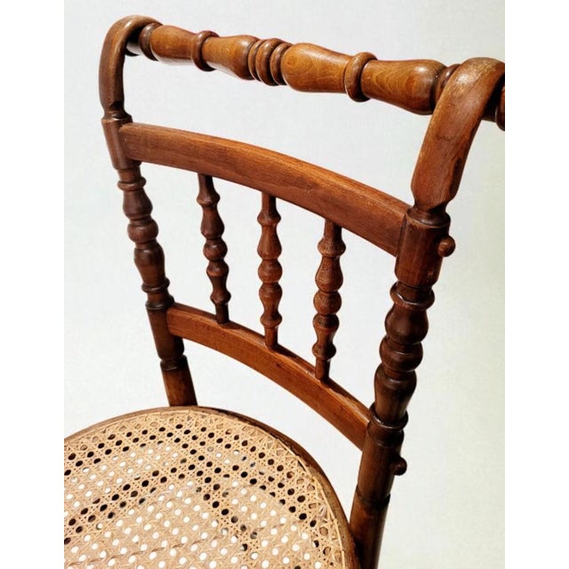 Antique Bistro Chairs by Michael Thonet, Austria, 1890s, Set of 2 For Sale - Image 6 of 15