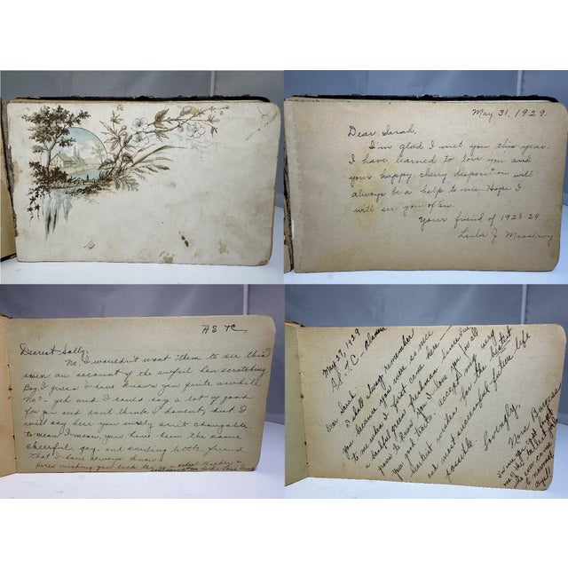 Victorian Victorian Autograph Book: Adams State College, Alamosa, Colorado c.1880-1929 For Sale - Image 3 of 10
