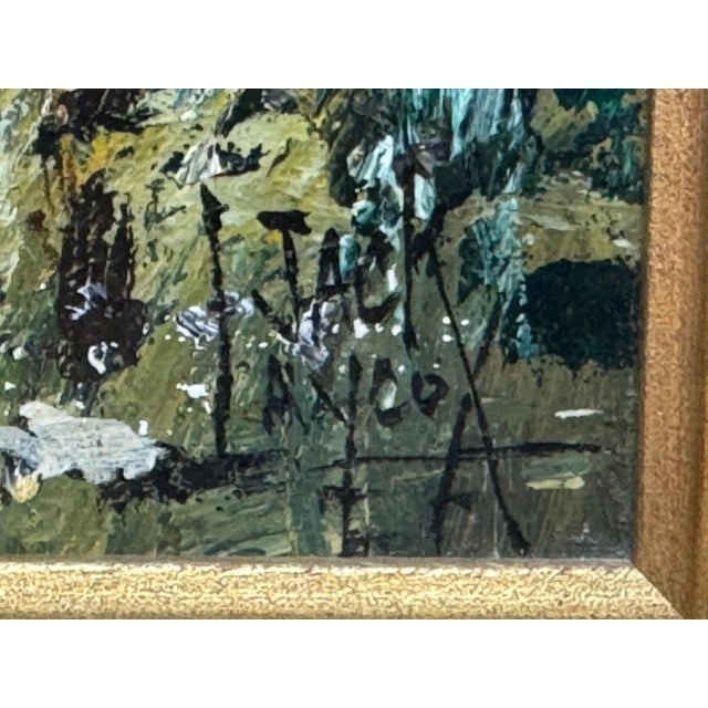 Abstract Jack Laycox, "Indian Summer" Oil Painting on Panel For Sale - Image 3 of 6