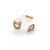 Late 20th Century Damiani D Logo Diamond White Ceramic 18k Rose Gold Band Ring, Size 7 For Sale - Image 5 of 5