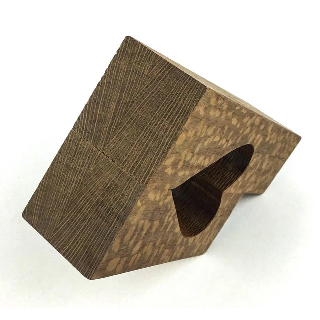 Lacewood Hand Carved Artisan Candle Holder For Sale - Image 9 of 10