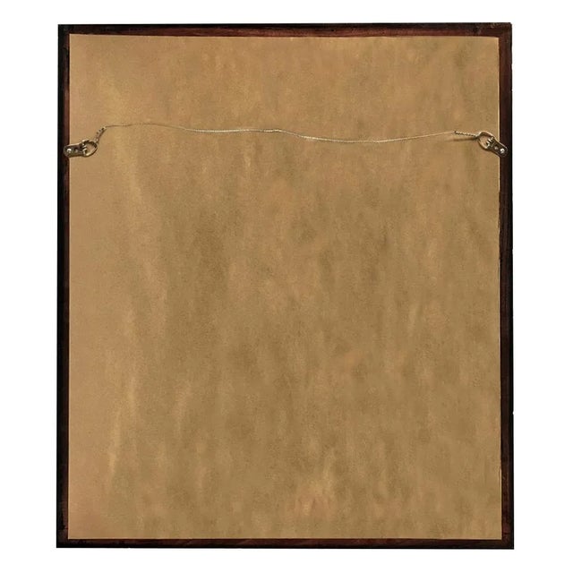 Portrait of Mother and Child 16" X 20" Framed Print on Canvas in Wide Antiqued Gold Frame For Sale - Image 4 of 4