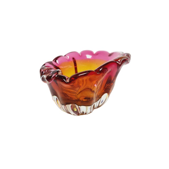 Decorative Bowl by J. Hospodka for Chribska Glassworks, Czechoslovakia, 1960s For Sale - Image 10 of 14