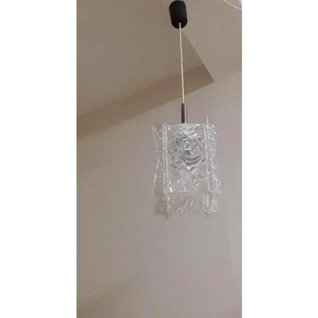 Vintage Ceiling Lamp in Plastic & Metal, 1970s For Sale - Image 4 of 9