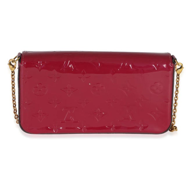 Louis Vuitton Fuschia Monogram Vernis Felicie Pochette For Sale - Image 4 of 9