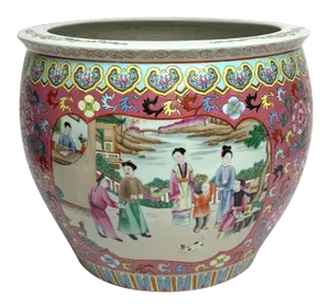 Early 20th Century Chinese Famille Verte Fishbowl
