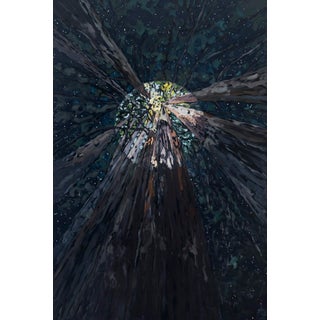 The Light Always Comes Back by Deb Komitor | Oil on Cradle Board Abstract depiction of light through trees. For Sale