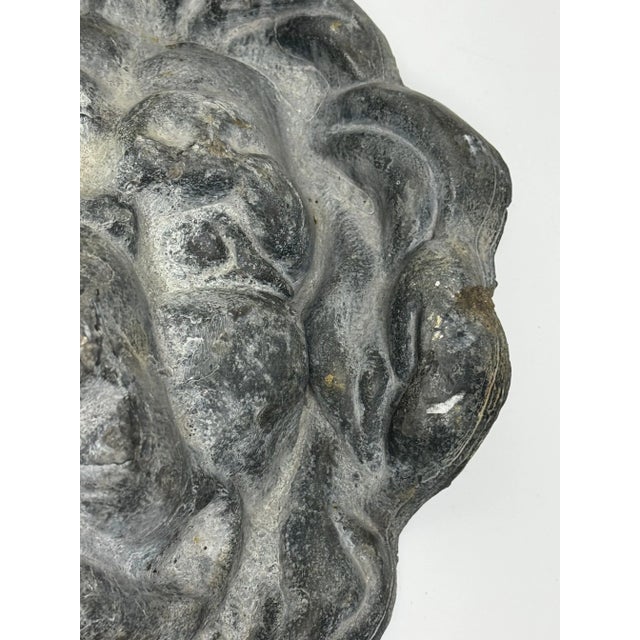 Gray Victorian Renaissance Revival Lion Fountain Outdoor Spout Finial Sculpture British, Circa 1890 For Sale - Image 8 of 16