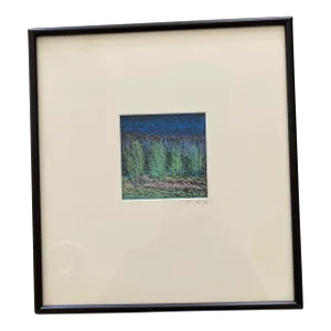 Original Framed Pastel by Artist David Sites. One of a Series of 4, Entitled “At the Glen”.