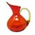 Mid-Century Modern Rainbow Tangerine "The Admiral” #797 Panel Optic Pitcher For Sale - Image 3 of 10