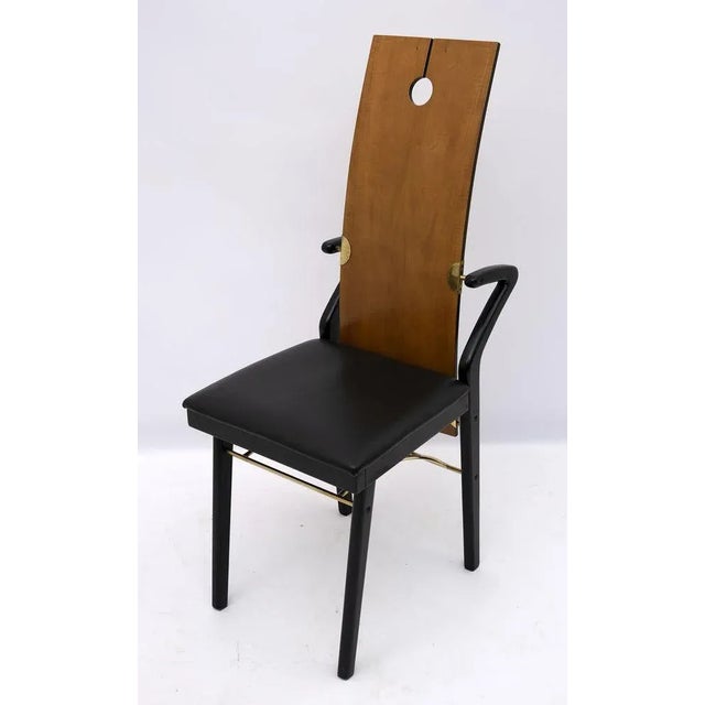 Postmodern Dining Chairs by Pierre Cardin, Italy, 1980s, Set of 4 For Sale - Image 9 of 15