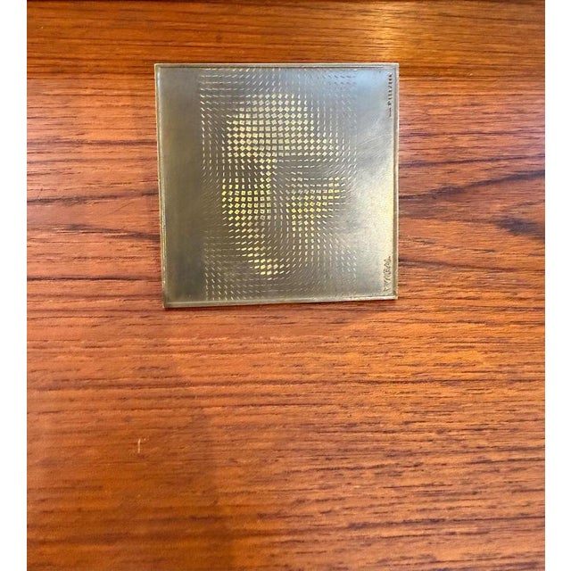 Metal Jean Pierre Vasarely / Yvaral, Pyramidal Mona Lisa, 1950s, Bronze For Sale - Image 7 of 13