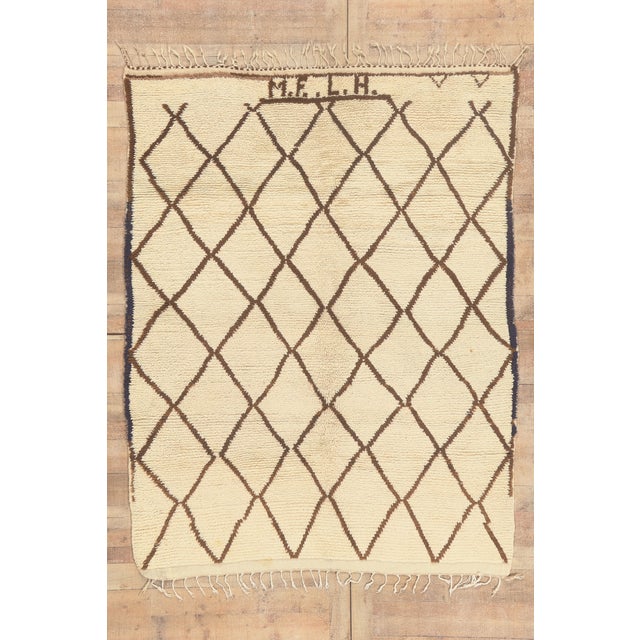 Vintage Azilal Moroccan Rug, 06'05 X 07'11 For Sale - Image 10 of 10