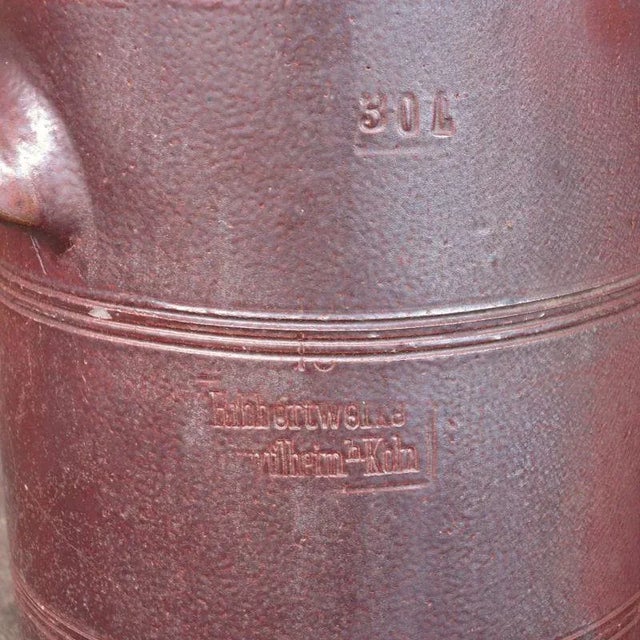Antique Industrial Red Earthenware Pot, 1900s For Sale - Image 5 of 9